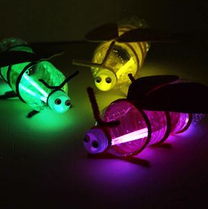 Pop Bottle Firefly summer activity for kids