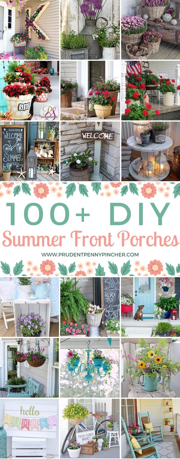 100 diy summer front porch ideas prudent penny pincher