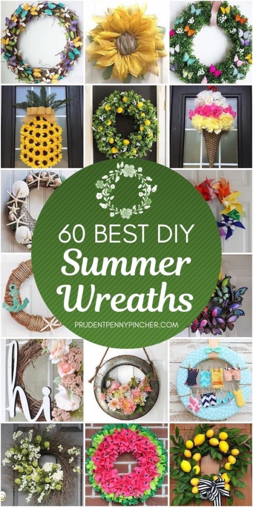 70 Best DIY Summer Wreath Ideas Prudent Penny Pincher