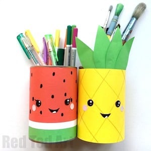 Summer Pencil Holders craft for kids