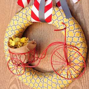 DIY Summer Bicycle Wreath