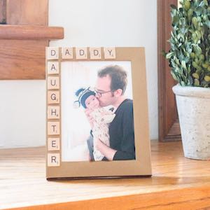 10 Minute Scrabble "Daddy" Picture Frame
