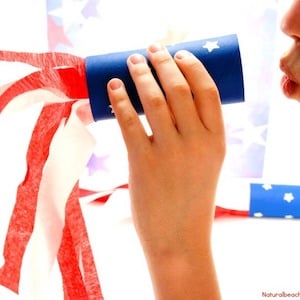 4th of July Craft Idea Patriotic Kids Blower 