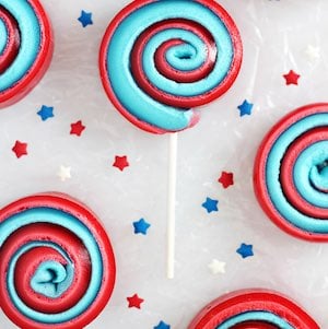 4th of July Marshmallow Pinwheels