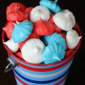  4th of July Meringue Cookies