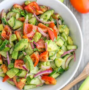 Cucumber Tomato Avocado Salad