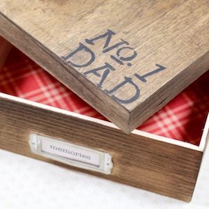  Number One Dad Memory Box for Father's Day