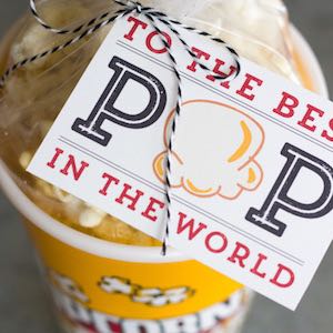 Popcorn Printable Father’s Day Gift