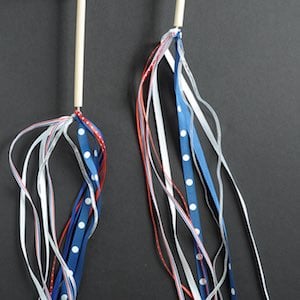 4th of July Ribbon Wands