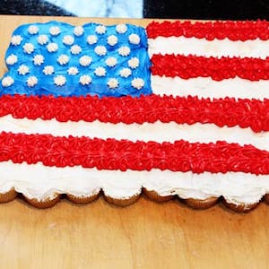 Flag Cupcake Cakes