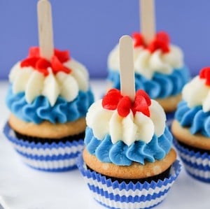 Bomb Pop Cupcakes