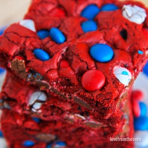 4th of july Red, White and Blue Dessert Bars