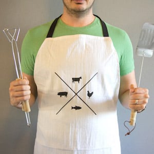 Manly grill Apron for Dad