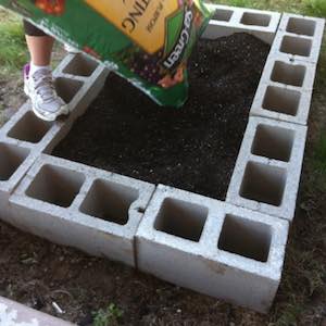 Cinderblock Raised Garden