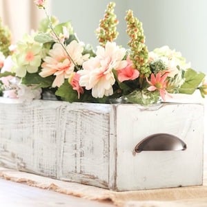 Farmhouse Easter Wooden Box Centerpiece