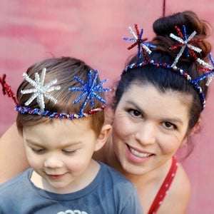 DIY Fireworks Crowns