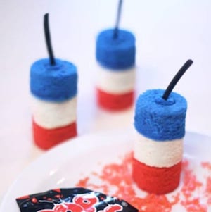 DIY Firecracker Cake Pops 4th of July Dessert