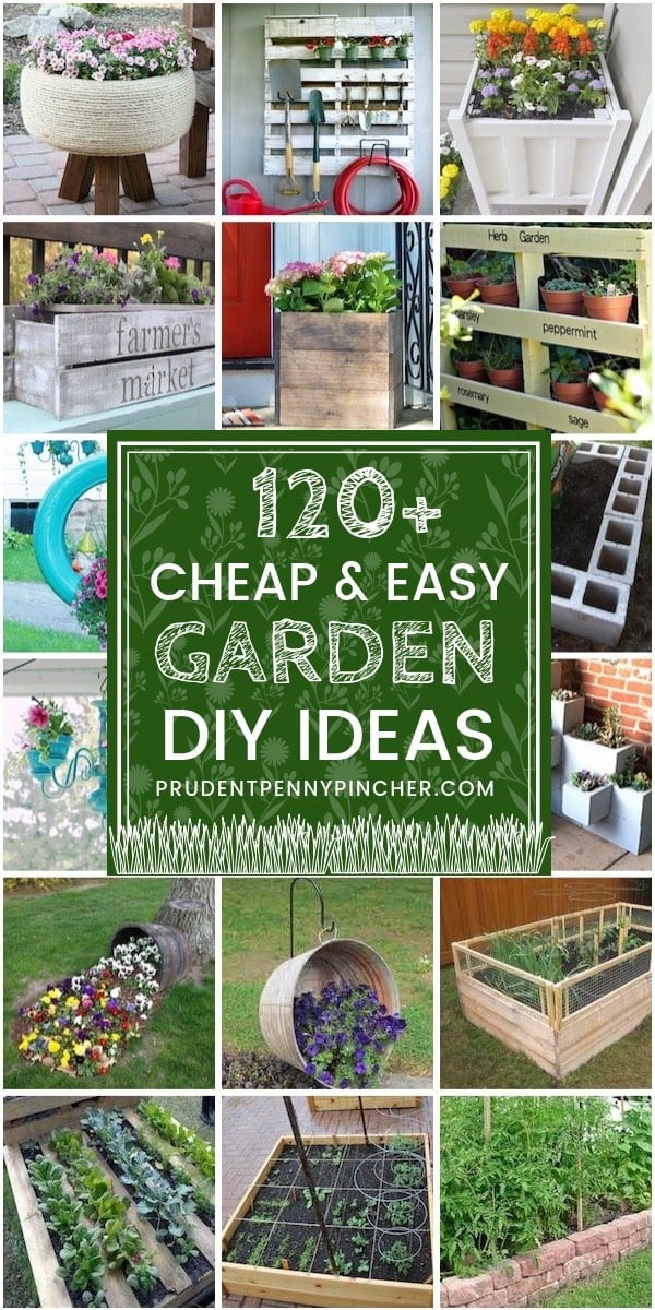 120 ideas de jardín de bricolaje baratas y fáciles