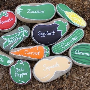 painted garden rocks