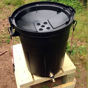 DIY Rain Barrel from Trash Can