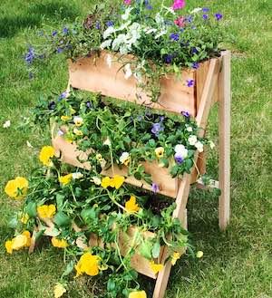 $10 Cedar Tiered Flower Planter