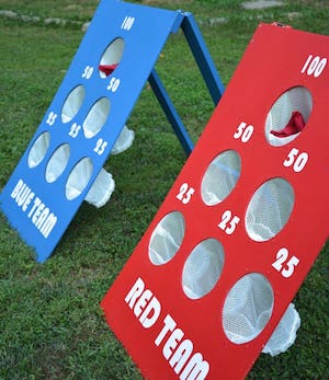 Backyard Bean Bag Toss summer Game for kids