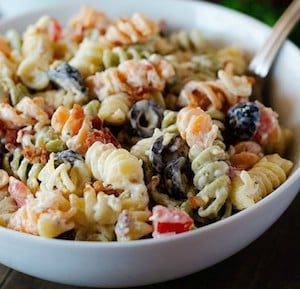 Bacon Ranch Pasta Salad bbq side dish