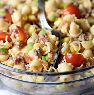 Cowboy Pasta Salad bbq side dish