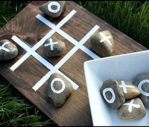 Juego al aire libre Tic-Tac-Toe