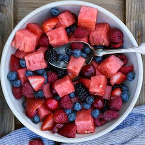 Berry Watermelon Fruit Salad