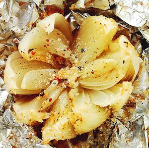 Healthy Grilled Blooming Onion