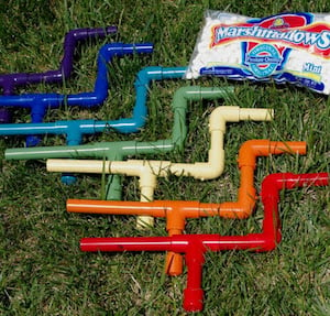 Marshmallow Shooters summer activity for kids