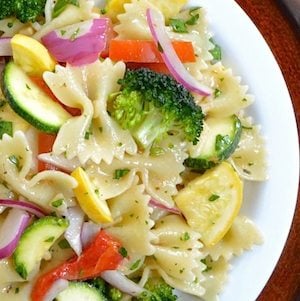 Summer Vegetable Pasta Salad bbq side dish