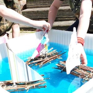 STEM Stick Raft Building Project