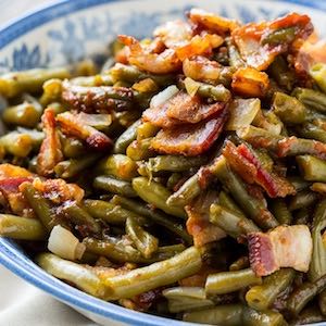 Slow Cooker BBQ Green Bean side dish