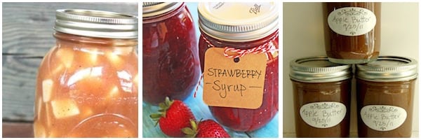 Canning Recipes for Pie Fillings, Syrups and Fruit Butters