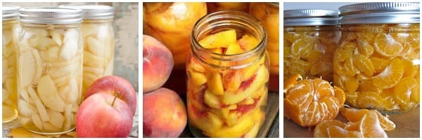 Canning Recipes for Fruit