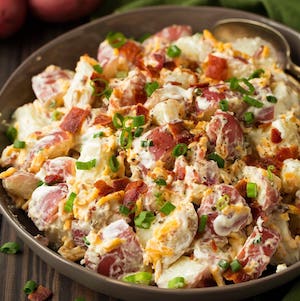 Cheddar Bacon Ranch Potato Salad