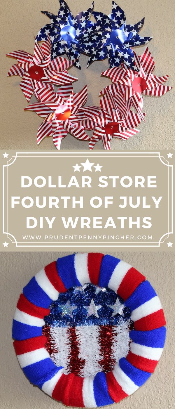 Dollar Store DIY 4th of July Wreaths