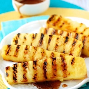 Pineapple with Cinnamon Honey Drizzle