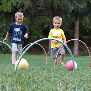 Hula Hoop Croquet Backyard Game