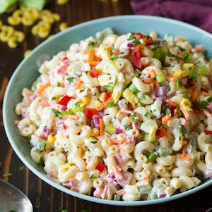 Summertime Macaroni Salad bbq side dish