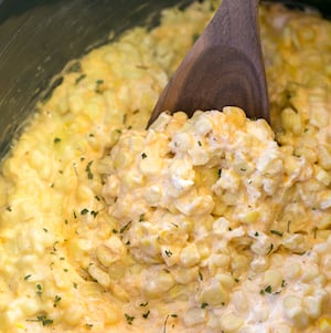 Slow Cooker Cheddar Corn