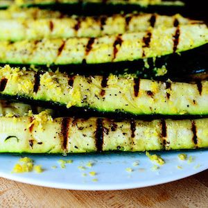 Grilled Zucchini with Yummy Lemon Salt