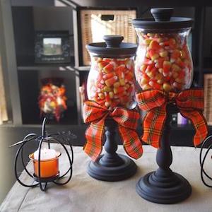 Fall Candy Corn Jar