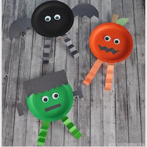 Paper Plate Halloween Characters