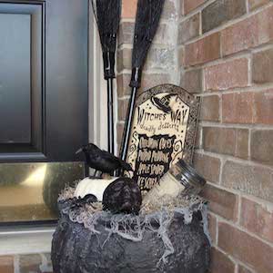 Witch Cauldron for Entryway