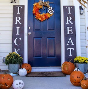 Trick or Treat Porch signs