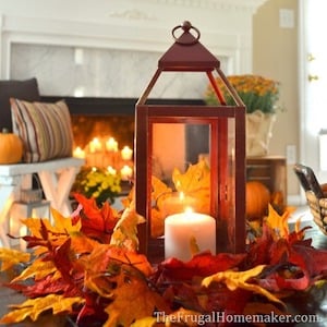 Fall Lantern Thanksgiving Centerpiece