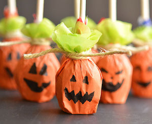 Pumpkin Lollipops